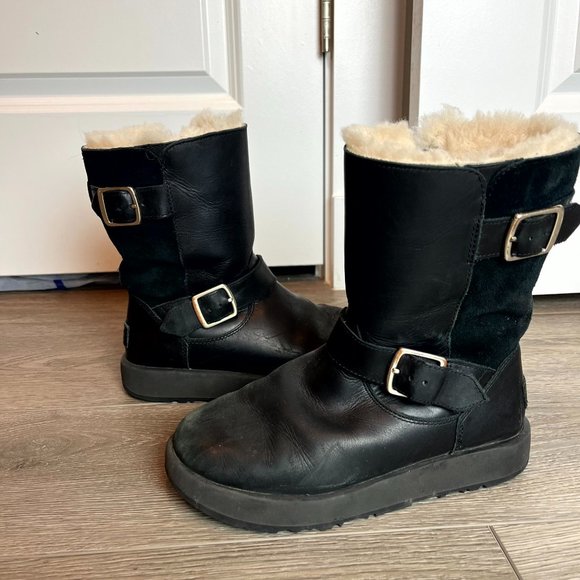 UGG Shoes - Ugg Shoes Ugg Breida Waterproof Boots size 6 Black
